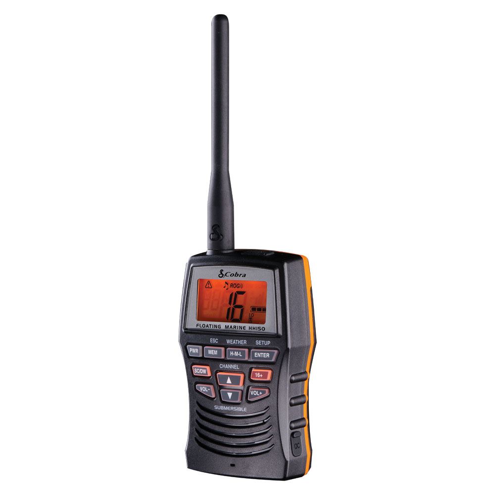 cobra-mr-hh150-flt-floating-handheld-vhf-marine-radio-with-weather-alerts-and-la image 2