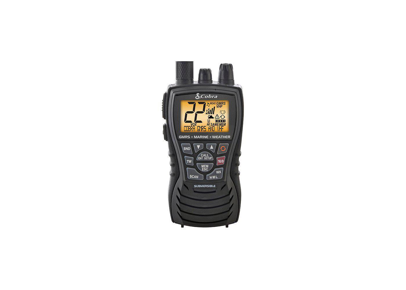cobra-mr-hh450-all-terrain-floating-handheld-vhf-gmrs-two-way-radio-with-rewind- image 7