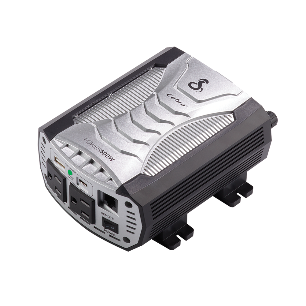 cobra-power-500w-power-inverter-with-fast-charge-usb-a-usb-c-and-2-gfci-ac-outle image 4