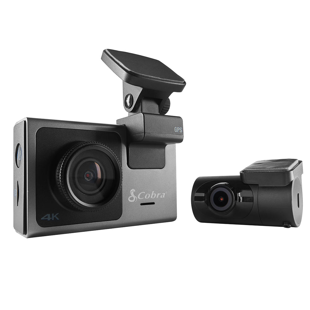 cobra-sc-400d-4k-uhd-dual-view-dash-cam-with-built-in-gps-and-live-police-alerts image 2