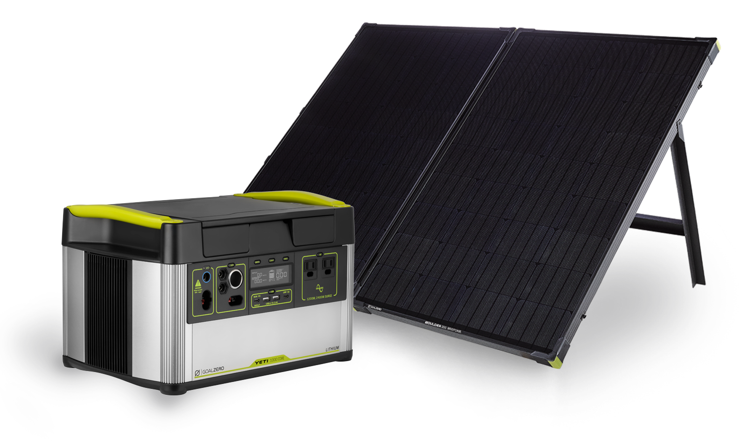 goal-zero-yeti-1000-core-boulder-200-briefcase-solar-generator-kit-1000wh-power- image 1